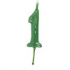 Vela Número 1 Verde